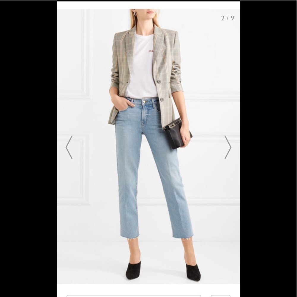 Frame Denim “Le Nouveau” Straight Crop